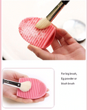 1 Piece Retail JAF Brush Egg for Cleaning Makeup Brushes Silicone Brushegg Finger Glove Make Up Brush Cleaner