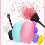 1 Piece Retail JAF Brush Egg for Cleaning Makeup Brushes Silicone Brushegg Finger Glove Make Up Brush Cleaner