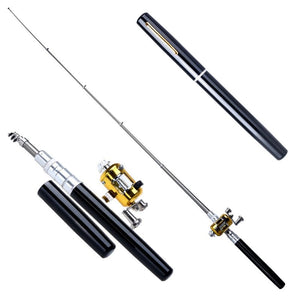 Portable Pocket Size Fishing Rod Telescopic Pen Fishing Pole and
