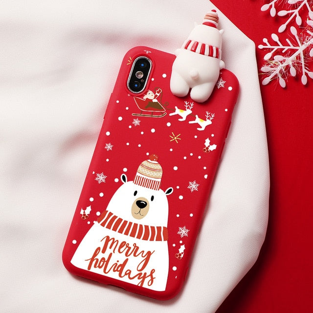 Christmas Cartoon  Apple X/Xs/Xs MAX Case Bear