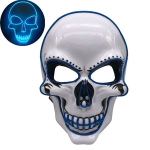 Halloween Skeleton Mask LED Glow