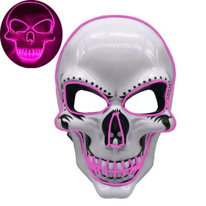 Halloween Skeleton Mask LED Glow