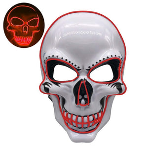 Halloween Skeleton Mask LED Glow