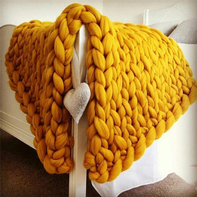 Chunky Knit Blanket