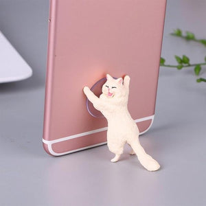 Adorable Happy Cat Phone Holder For Samsung or iPhone