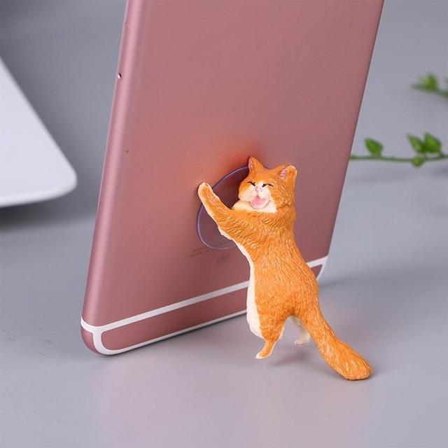 Adorable Happy Cat Phone Holder For Samsung or iPhone