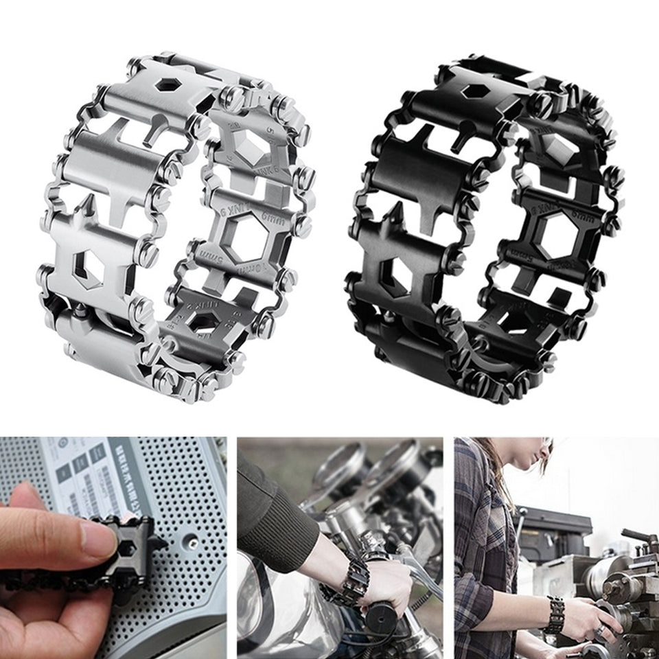 29 In 1 Stainless Steel Multi-Functional Tools Bracelet