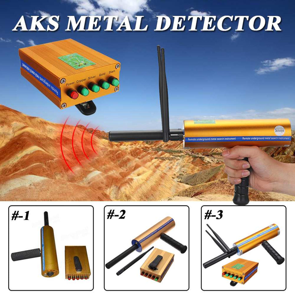 Outdoor AKS 3D Handhold Antenna Metal Detector Locator Scanner Gold Mineral Detecting Machine 14/25 Meters Deepth Detector