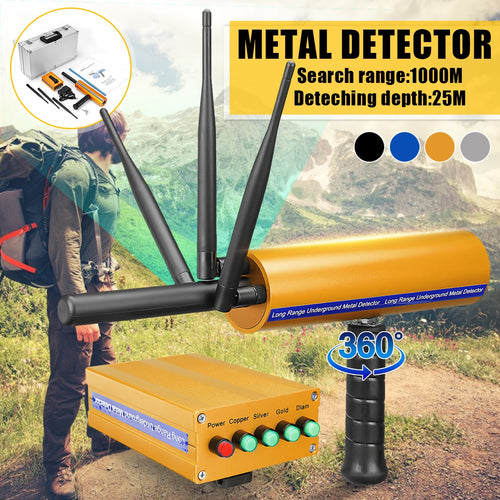 AKS Detective Professtional Underground Handhold 3D Pro Metal/Gold/Gems Detector Adjustable Long Range Diamond Finder Tracker